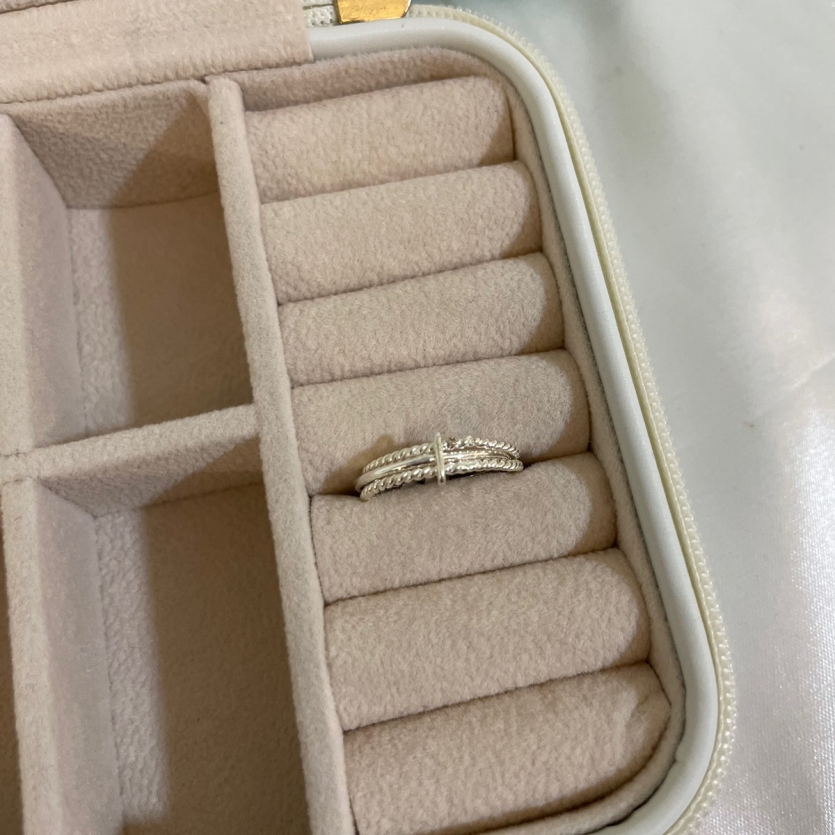 Anel Triplo Prata 925