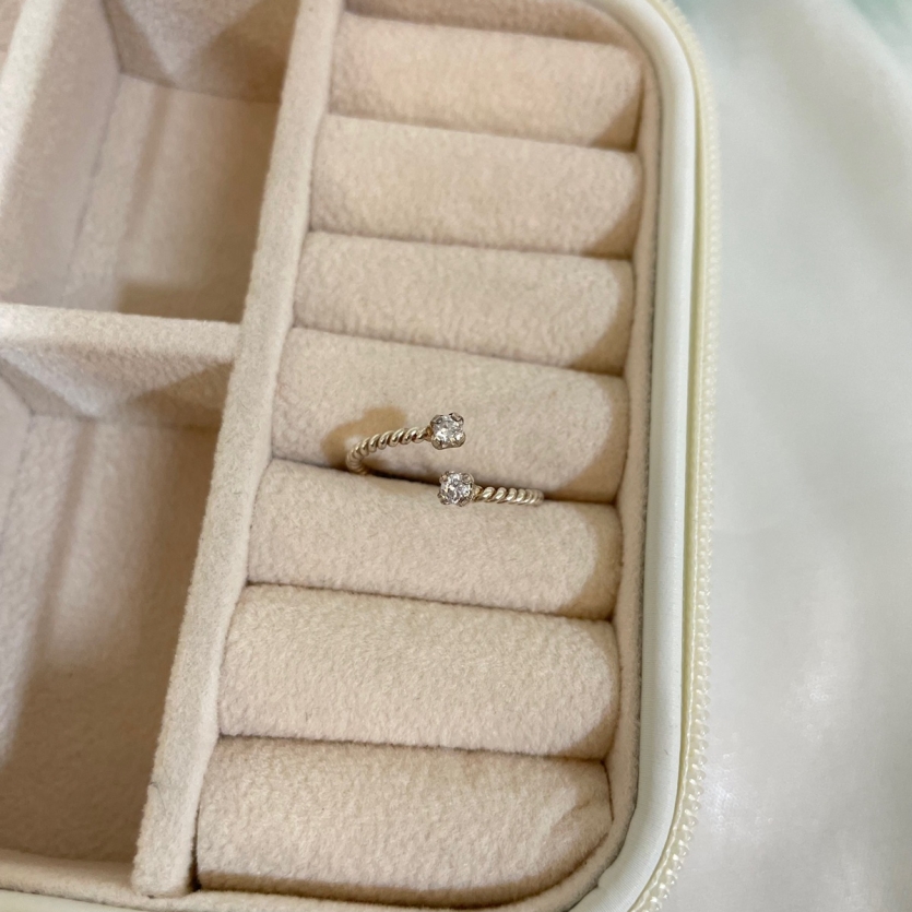 Falange Torcido Ponto de Luz - Prata 925