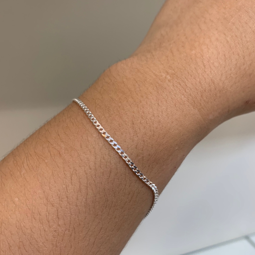 Pulseira 1x1 Fina - Prata 925